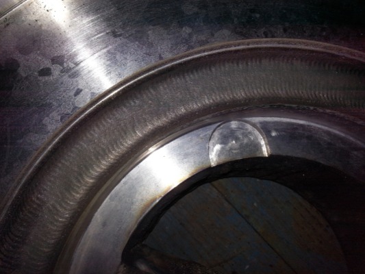 Pattern pump part with Tungsten Carbide Hardfacing